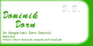 dominik dorn business card